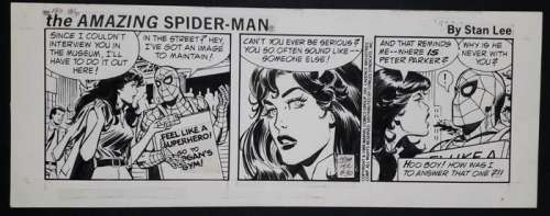 Stan Lee, Fred Kida | Spider-Man - Stan Lee, Fred Kida - Original Daily Strip "The Amazing Spider-Man" - Block Signed Without Art. - Page volante - Exemplaire unique - (1985) | Catawiki