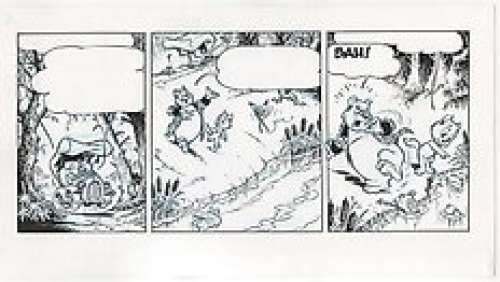 Valkema, Gerben | Valkema, Gerben - Originele strook + bijbehorende schets - Bommel en Tom Poes - Heer Bommel en de i-padden - (2012) | Catawiki