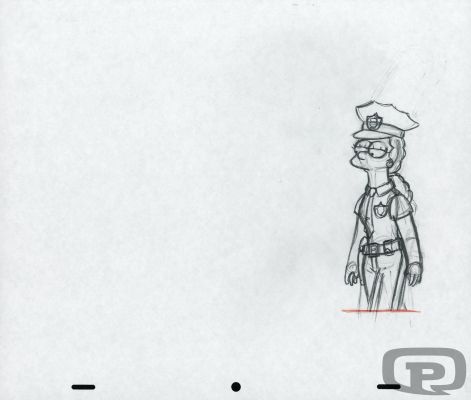 Collective | The Simpsons, Animation Sketches - Policewoman Marge | Pulp’s Art
