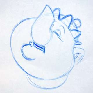 Disney | Beauty and the Beast - Mrs. Potts Original Animation Drawing (Walt Disney) - EO - (1991) | Catawiki