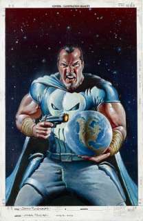 Texeira Mark (Usa) | Space Punisher #4/4 - Original cover illustration in colour - Page volante - EO - (2012) | Catawiki