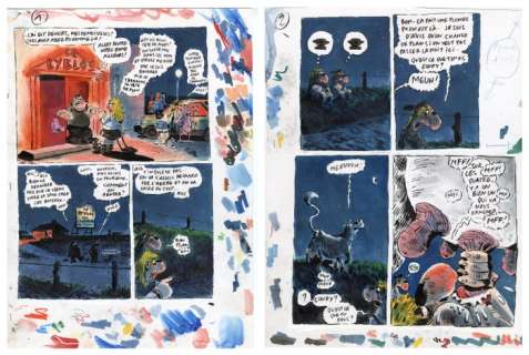 Vuillemin, Philippe | Vuillemin, Philippe - 2x Planche originale couleur + 3x demi-planche originale - Les Sales Blagues - Cindy - (1998) | Catawiki