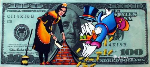 Brisan Gabriel(1967) | Brisan Gabriel - Conceptual tribute art - Rich Duck | Catawiki