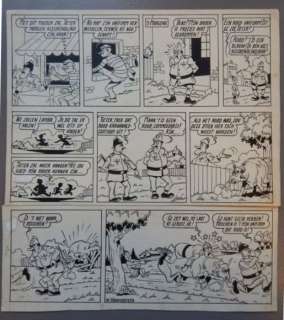 Vandersteen, Willy - Formaat 31 X 35 Cm | Vandersteen, Willy - Originele pagina - De vrolijke Bengels met Suske en Wiske en Lambik + schetswerk - (1950) | Catawiki