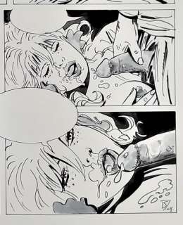 Jose Marã­a Martã­n Saurã­ | Lissa - Original page - Fellatio & facial scène for Penthouse Comix - (2008) | Catawiki