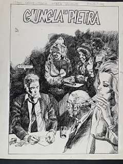 Gustavo Trigo | Giungla di Pietra - Gustavo Trigo - Original Splash Page - Page volante | Catawiki