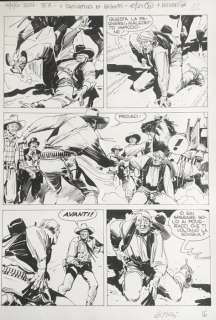 Giovanni Ticci | Tex n. 521 - Giovanni Ticci - tavola originale - Page volante - (2004) | Catawiki