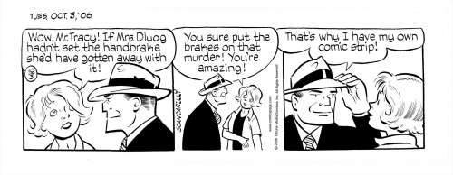 Jim Scancarelli - Scancarelli - Dick Tracy in Gasoline Alley, 10/3/2006 NO RESERVE!