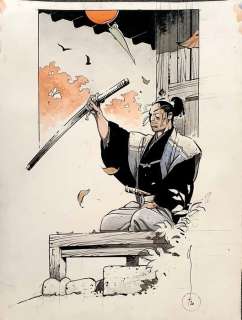 Michetz, Marc | Kogaratsu - Ronin 4 - Illustration pour une exposition de sabre Japonais et publié dans Ronin 4, editions du Fugu - (2020) | Catawiki