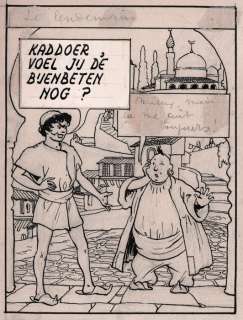Laudy, Jacques | Hassan et Kaddour - Le voleur de Bagdad / De dief van Bagdad - Planche originale (planche 9) - Avec album de luxe - Cartonné - EO - (1948/2021) | Catawiki