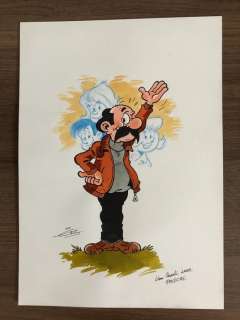 Eric de Rop | Kiekeboe - Originele Tekening Eric De Rop - De Kiekeboes - Page volante | Catawiki