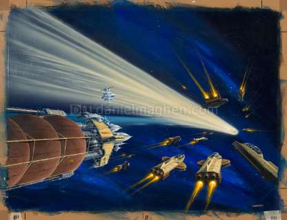 Manchu - Couverture originale de la bande dessinée Moby Dick (pliure angle inférieur droit)