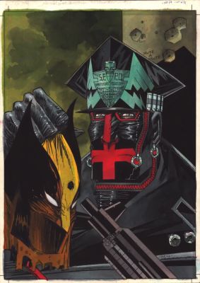 Kevin O’Neill | Marshal Law Cover for Fantasy Advertiser #104 by Kevin O’Neill | Panel Gallery
