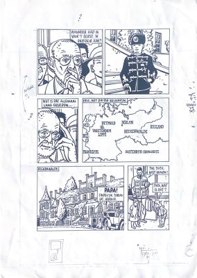 Erik Varekamp, ​​Originalzeichnung „Agent Orange, die frühen Jahre von Prinz Bernhard“ | Comic Art Masters