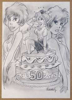 Walthéry, François | Walthéry, François - Dessin original - Natacha - 50 ans - (2020) | Catawiki