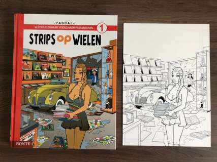 Schokaert, Pascal - | Schokaert, Pascal - Originele cover "Strips op wielen" | Catawiki