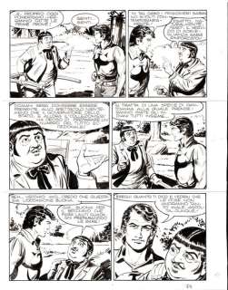 Gallieno Ferri | Zagor n. 84 - Tavola Originale "Indian Circus" G.Ferri - Page volante - EO - (1972) | Catawiki