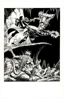 Jim Starlin | Starlin - Unknown Hero Battling Creatures, Signed | Russ Cochran