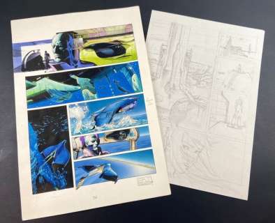 Patrizio Evangelisti | Termite Bianca - Patrizio Evangelisti - 1 Tavola Originale e 1 Preliminare a matita - Page volante | Catawiki