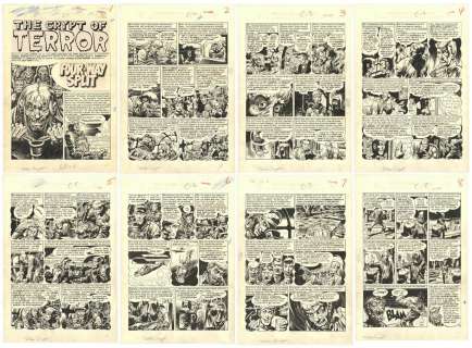 Jack Davis - Davis - FOUR-WAY SPLIT,  Tales from the Crypt #43, 1954