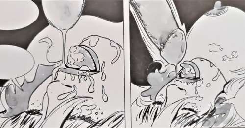 Jose Marã­a Martã­n Saurã­ | Lissa - Original page - Fellatio & facial scène for Penthouse Comix - (2008) | Catawiki