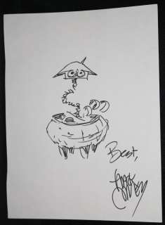 Mark Crilley - Robot Drawing - Signed