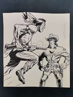 Giuseppe Montanari | Kit Carson - 1x originale di copertina - Page volante - EO | Catawiki