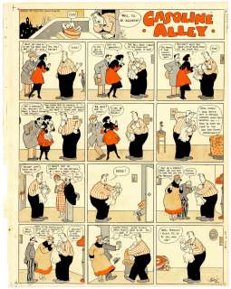 Frank King | King - GASOLINE ALLEY, Color Proof (2/20/1921) NO RESERVE | Russ Cochran