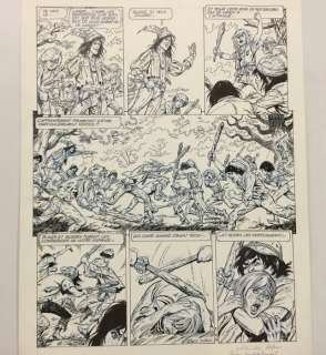 Eduard Aidans | Aidans, Eduard - Planche originale (p.3) - La toile et la dague T1 - Le Mort sur le bÃ»cher - (1986) | Catawiki