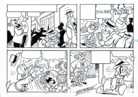 Esteban | Esteban - Original Comic Page - Donald Duck | Catawiki
