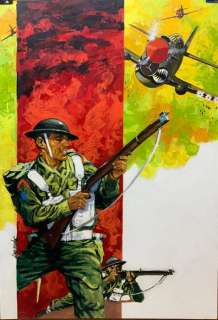 Fernã¡Ndez, Fernando | FernÃ¡ndez, Fernando - Original painting - World War II - (1974) | Catawiki