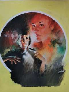 Carlo Jacono | Giallo 1135 - Jacono - original cover " Il mantello del diavolo" di Colim Robertson - Page volante - Exemplaire unique | Catawiki