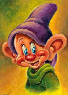Joan Vizcarra | DOPEY [Snow White and the Seven Dwarfs] - Acrylic Painting - Joan Vizcarra - Original Art | Catawiki