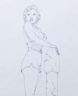 Giovanna Casotto | Giovanna Casotto - illustrazione originale a matita â€œMarilyn Monroeâ€ - 25x35 - firmata - Page volante (2021) | Catawiki