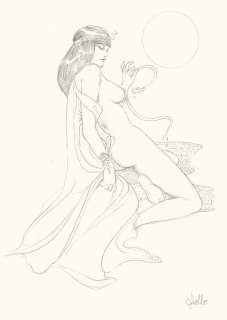 Leone Frollo | Leone Frollo - illustrazione originale "Cleopatra" - Page volante - Exemplaire unique | Catawiki