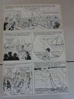 Pellos, René | Pellos, René - Planche originale - Les Pieds Nickelés - Les Pieds Nickelés profitent des vacances - (1978) | Catawiki