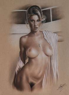 Denis Prenzel | Denis Prenzel - Original drawing - Pin-up - Debbie - Size: 30 x 40 cm. - (2021) | Catawiki