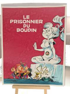 Di Matteo, Leonardo | Di Matteo, Leonardo - Dessin original couleur - Hommage Ã  Franquin - Le Prisonnier du Boudin - (2020) | Catawiki