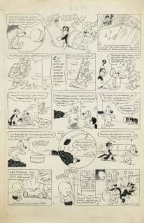 Arnal, José | Pif et Hercule. Encre de Chine pour cette planche éditée dans | Coutau Bégarie