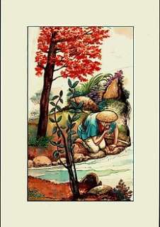 Nadir Quinto (1918-1994) - Nadir Quinto - Gemengde techniek op board - original illustr. ‘Fairy Tales from many Lands‘ - (1966)