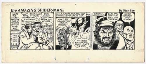 Fred Kida - Stan Lee | The Amazing Spider-Man # 9 - 8 - Original strip by Fred Kida and Stan Lee - Exemplaire unique - (1982) | Catawiki