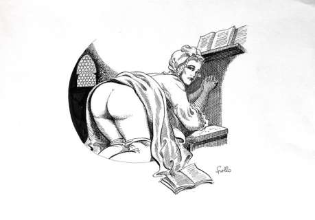 Leone Frollo | Pin Up - Leone Frollo - studio originale - Page volante | Catawiki