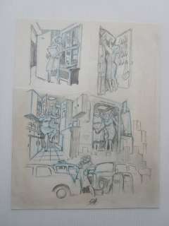 Eisner, Will | Will eisner - Originele pagina in schetsversie (p.54) - City people notebook - (1989) | Catawiki