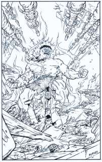 JEFF PURVES INCREDIBLE HULK #1 RECREATION