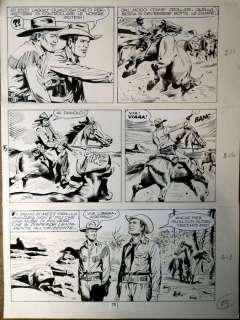 Aurelio Galleppini - Virgilio Muzzi | Tex n. 150 - tavola originale di Galep/Muzzi - Page volante - Exemplaire unique - (1973) | Catawiki