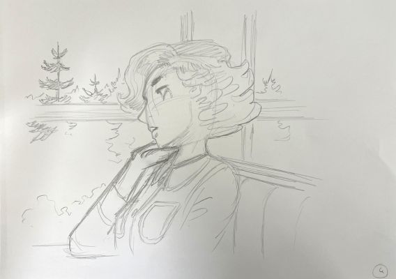 DESSIN ORIGINAL DE CYRIL BONIN POUR "LA POURSUITE DU BONHEUR" - VISUEL N°4 | Pulp’s