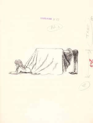 Wolinski | 1966 - Sous la table | Huberty Breyne Gallery