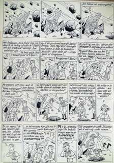 Pom (Jozef Van Hove) | Pom (Jozef van Hove) - Originele pagina (p.31) Piet Pienter 5 - De Diamantmijnen van koningin Salami - (1957) | Catawiki