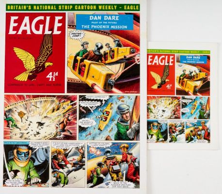 Dan Dare original Phoenix Mission artwork (late 1990s) painted and… | Comic Book Auctions ltd