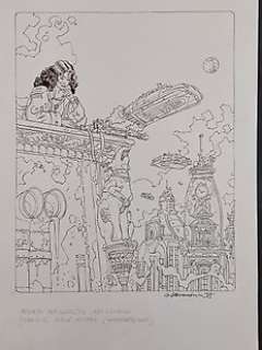 Giancarlo Alessandrini - Giancarlo Alessandrini - Outremer - Page volante - Exemplaire unique - (1998)